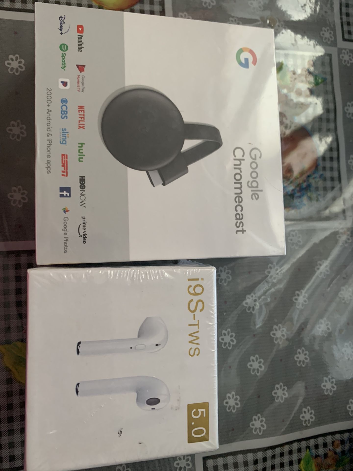 Google Chromecast and AirPods 