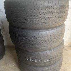 275/50/r22 Bridgestone ALL FOUR (4) TIRES