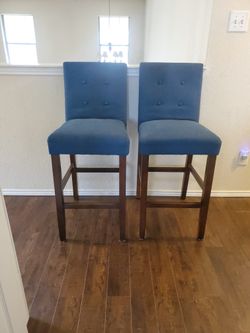 Blue Counter Barstools 24in $45each