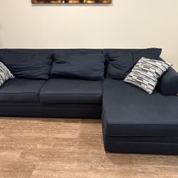 2 Piece Left Arm Facing Full Cooling Sleeper Chaise Sectional