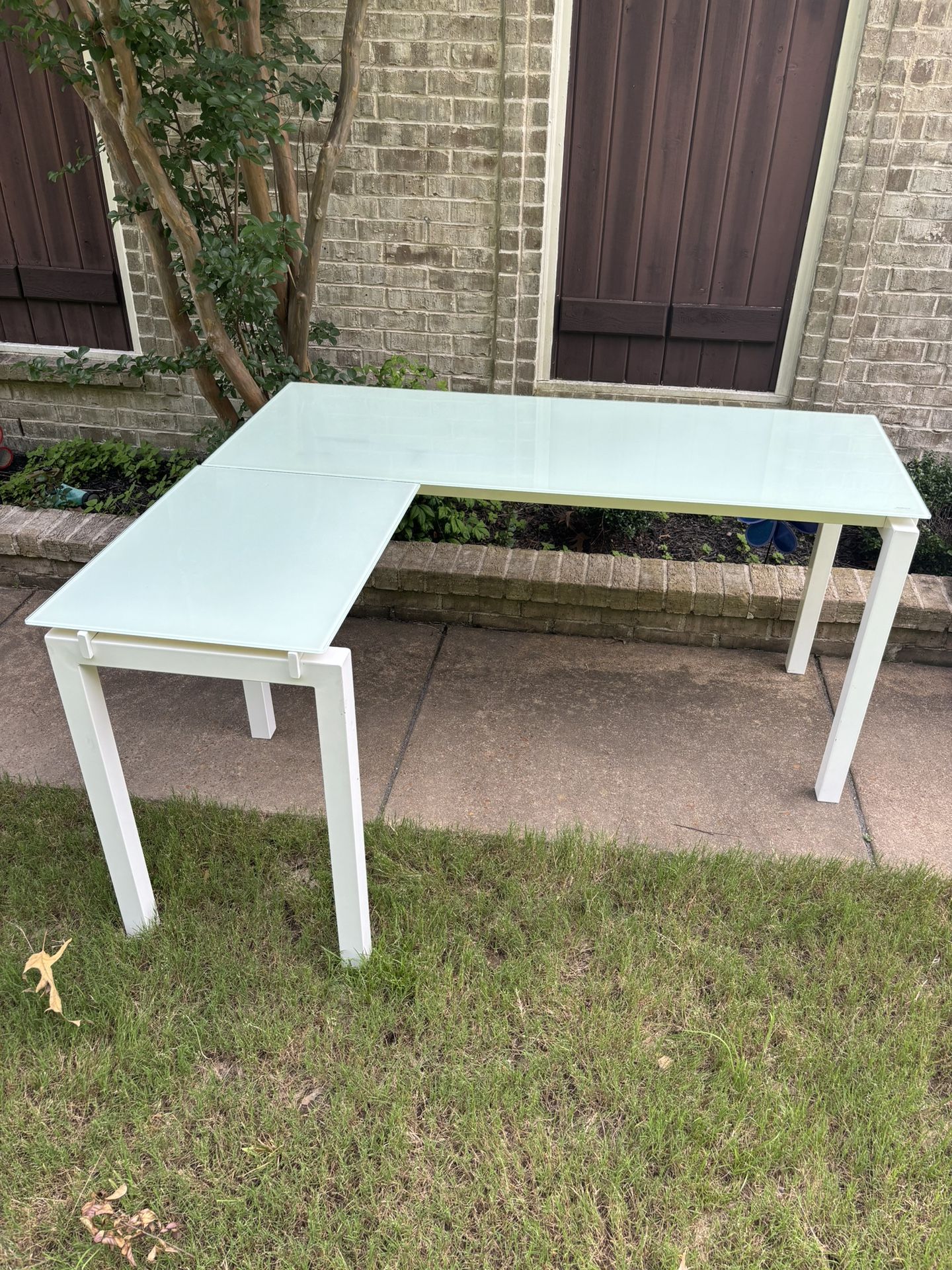 White Glass Office Desk
