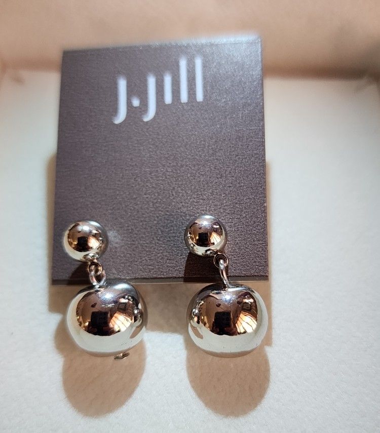 J Jill Heavy Ball Dangle Earrings