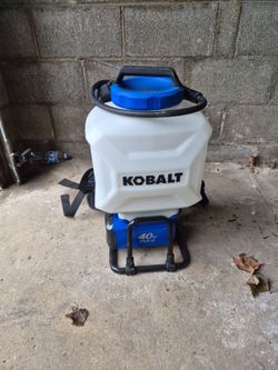 Kobalt 40V Cordless Backpack Sprayer (Barely Used) + 40v Battery & Charger