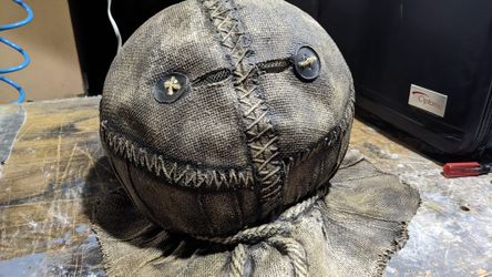 Spirit Halloween Trick R Treat Sam Mask