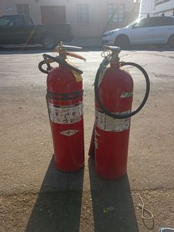CO2 fire extinguishers