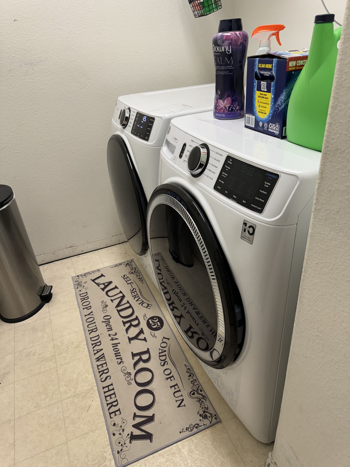Set of GE Electric Front Loading Washer and  Dryer