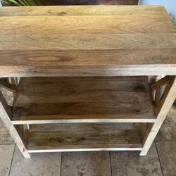 Handcrafted Mango Wood Console Table