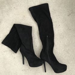 Over the Knee High Heel Boots