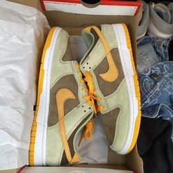 Nike dunk low dusty olive size 8 mens