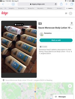 NEW $3 Each Suave Moroccan Lotion