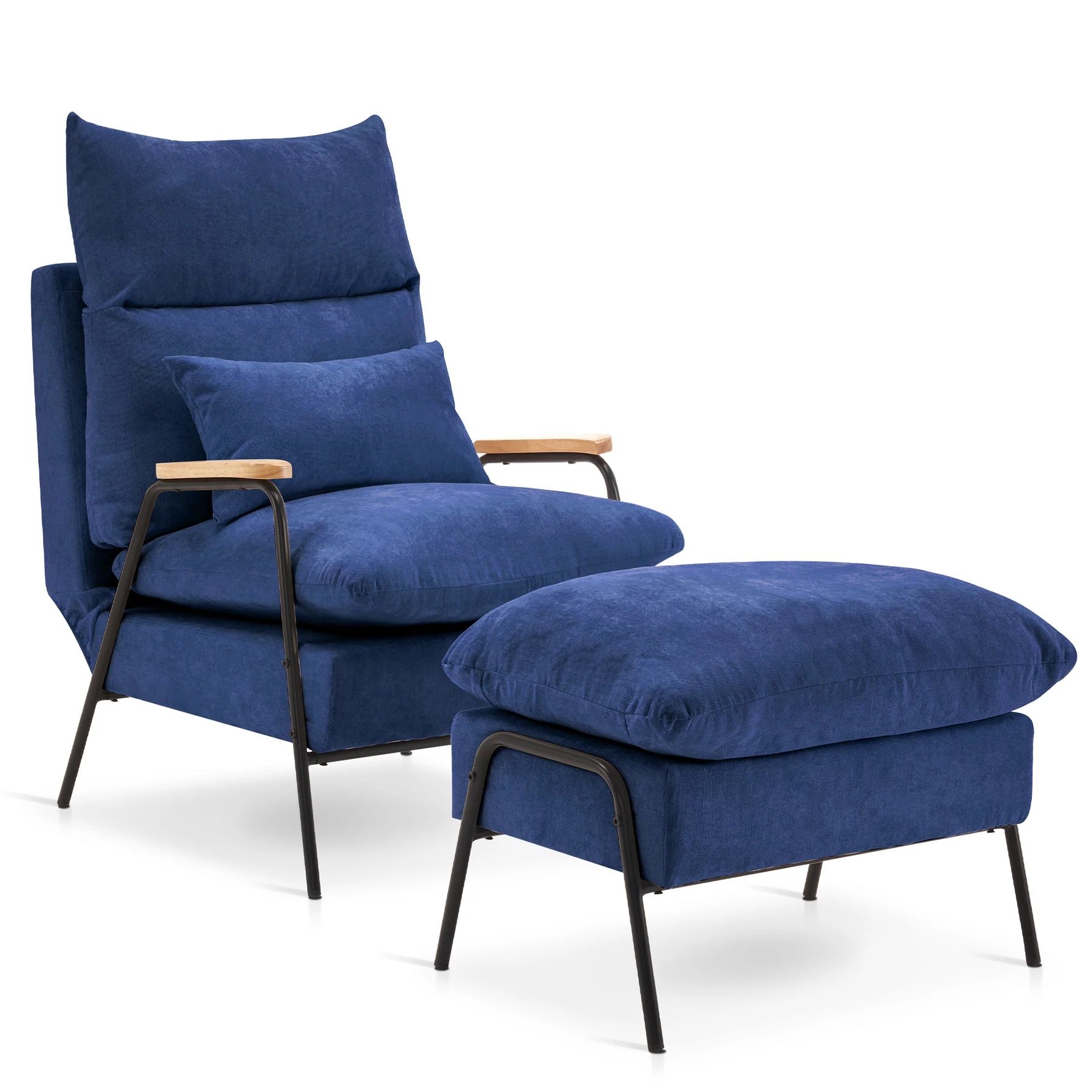 Lay Flat Reclining Chair With Ottoman Model 4055