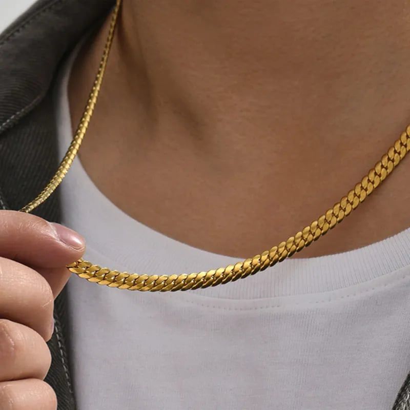 mens Hip Hop Chain Necklace Stainless Steel new