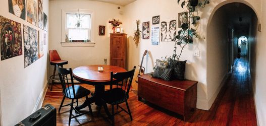 Sturdy, Solid Wood, Round Table with Matching Chairs