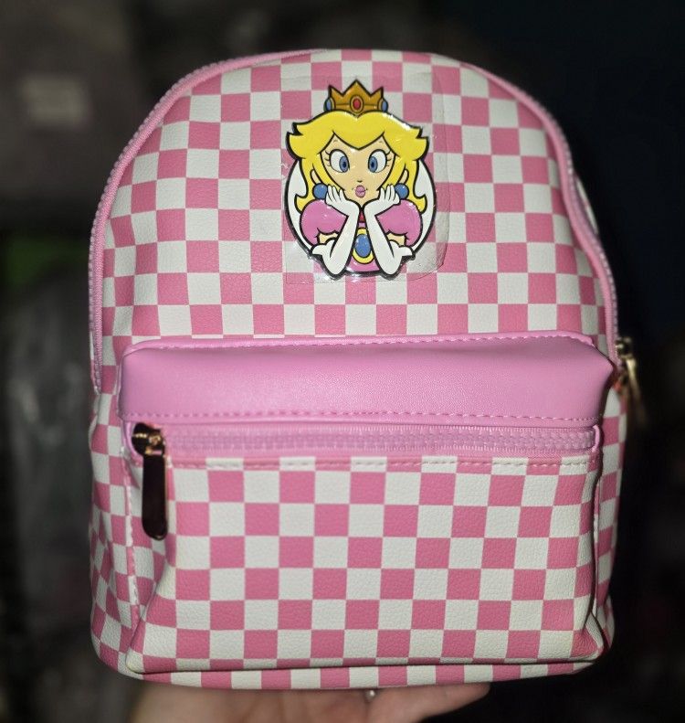 Mini Backpack- Bioworld Princess Peach Mario Bros