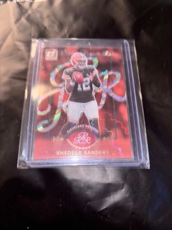 Shedeur sanders browns elite rookies series football card
