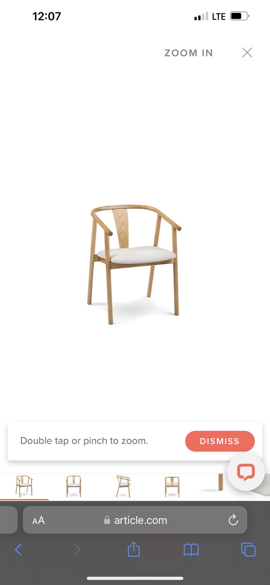 Article Fonra Santolina Gray Oak Dining Chair