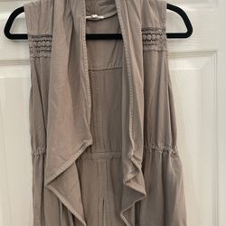 Maurice’s Women’s Brown Soft Vest, Size Small