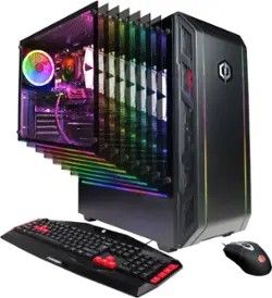 CyberPowerPC - Gamer Master Gaming Desktop - AMD Ryzen 5 2600- 8GB Memory- AMD Radeon RX 580 4GB - 2TB HDD + 240GB SSD - Black