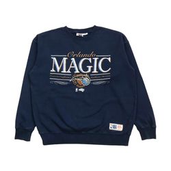 VINTAGE ORLAND MAGIC SWEATSHIRT MEDIUM M MENS BLUE CREWNECK PULLOVER PENNY SHAQ