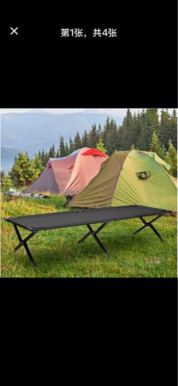 75'' Length - w/Carry Bag  Product Type: Folding Camping Cot Fabric Material: Oxford Frame Material: Metal Overall Size: (L)75.0" (W)27.0" (H)16.0" Fo