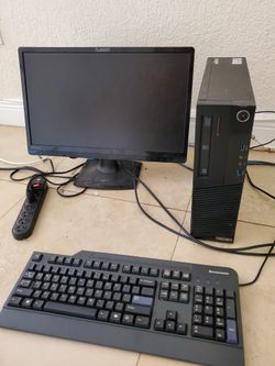Computer, Monitor And Keyboard