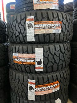 📲35x12.50R20 vendo set de llantas nuevas Arroyo RT