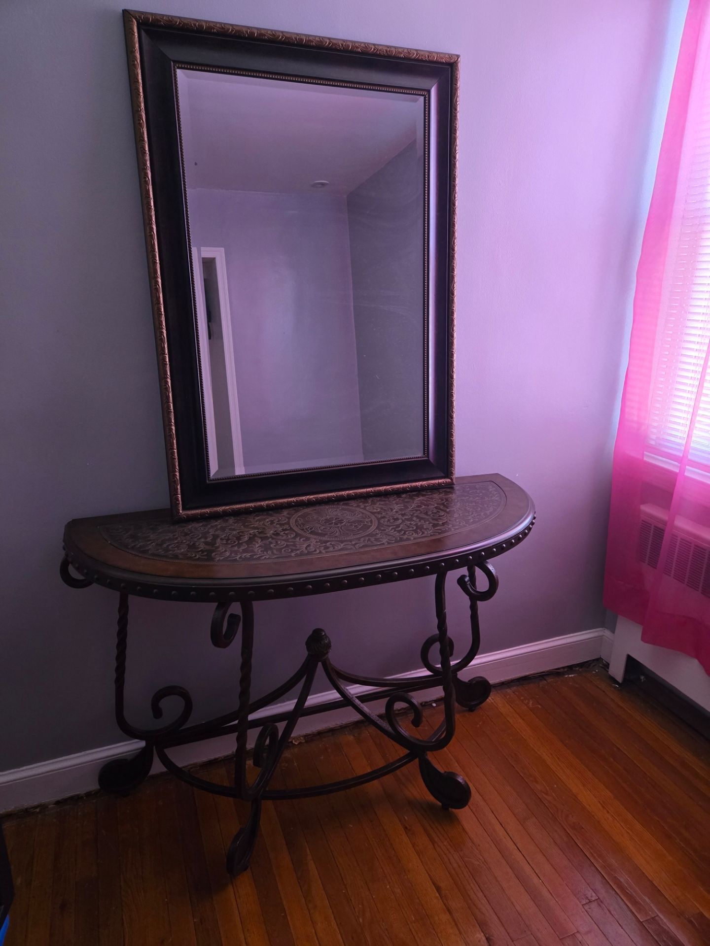 Mirror and console