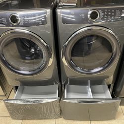 Electrolux Set Front Load Washer And Dryer Electric 