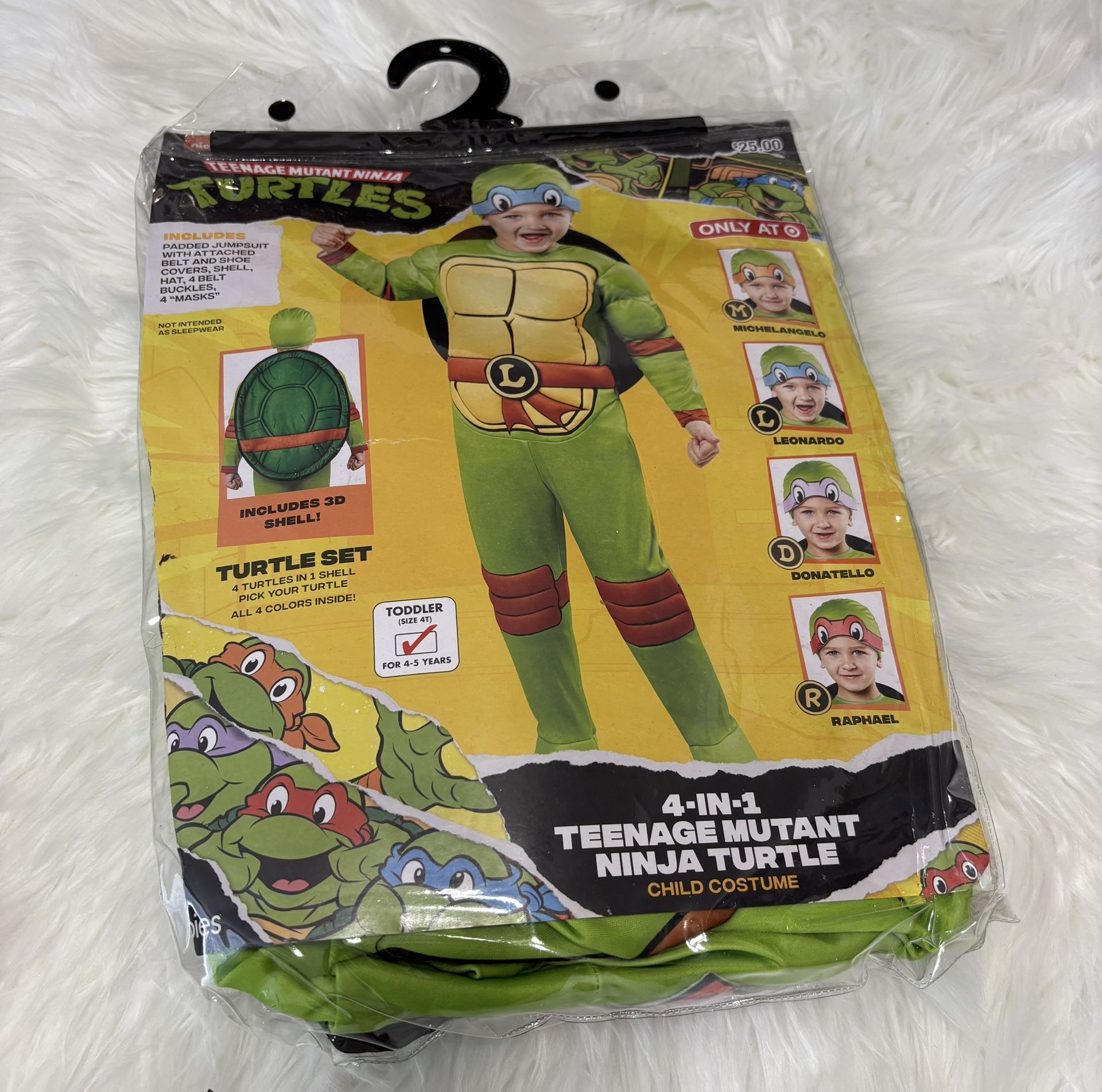New! Ninja Turtle Costume *4T 