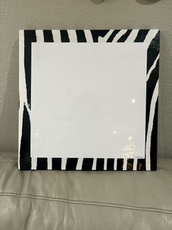 Zebra Print White Board 