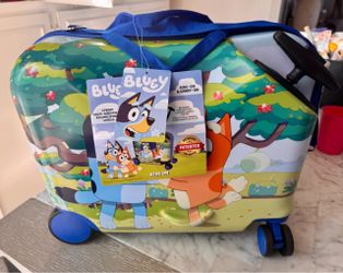 Bluey Kids Ride-On Carry-On Suitcase