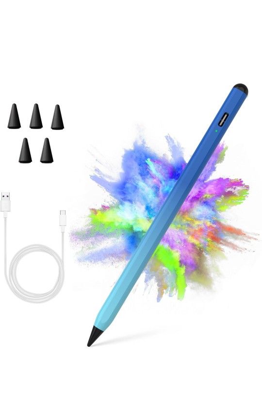 Stylus Pen for iPad 2018-2023 with Palm Rejection, Active Pencil for iPads 10th/9th/8th/7th/6th, for iPad Pro 11/12.9 inch, for iPad Air 5th/4th/3t