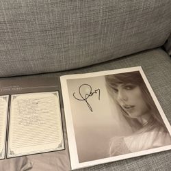 Signed Taylor Swift TTPD Vinyl 