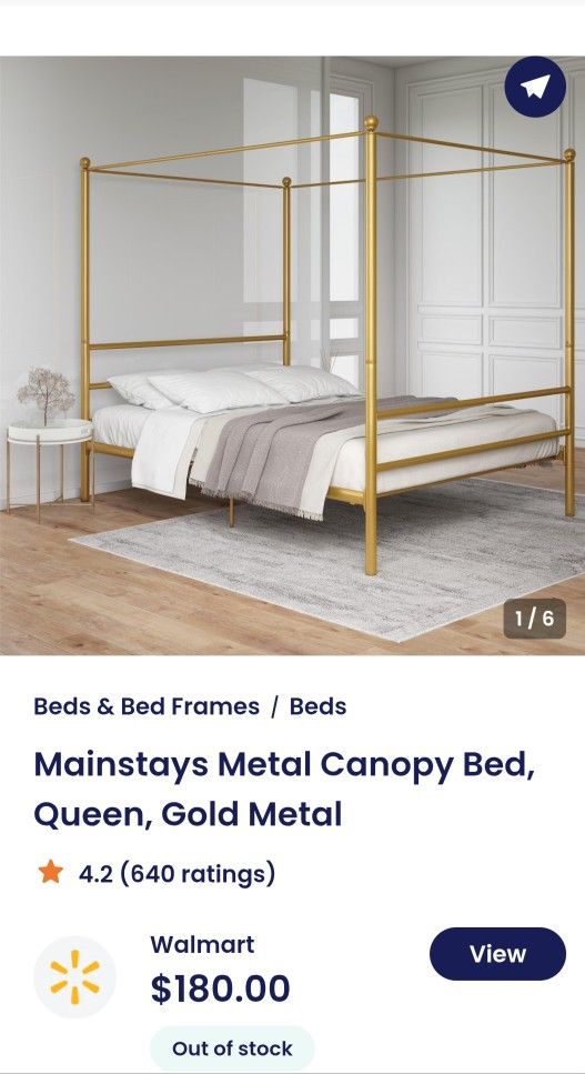 FULL SIZE CANOPY BED FRAME