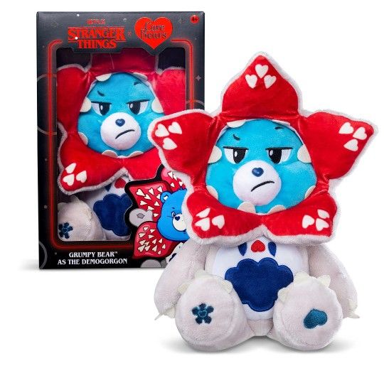 Netflix - Care Bears x Stranger Things - Grumpy Bear as the Demogorgon, 12 Inch Plush