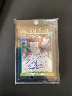Barry Larkin Topps 75 All-Star Autograph Card 10/10