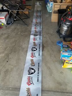 Raiders Coors Light beer banner