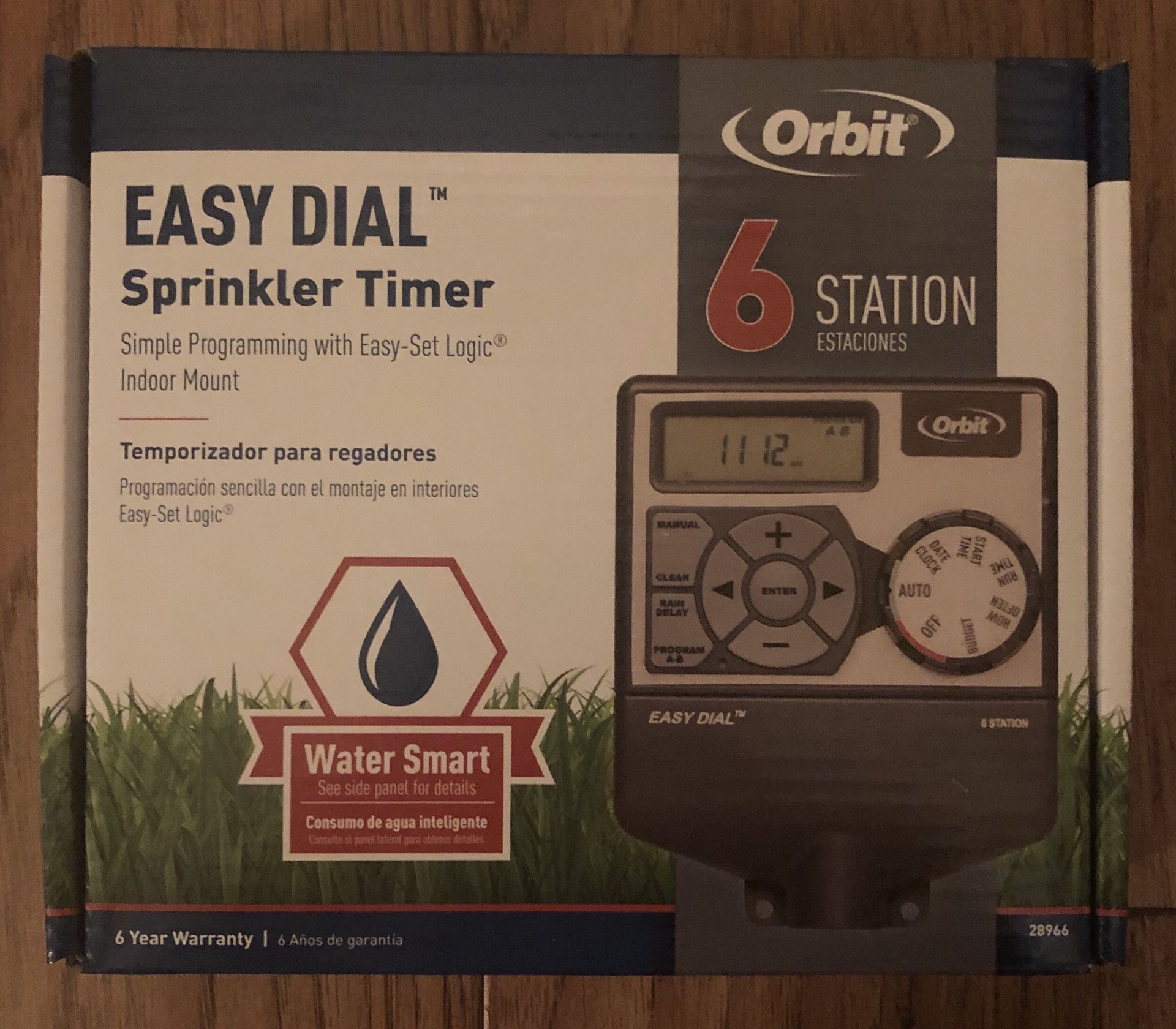 Orbit 6 Station Easy Dial Sprinkler Timer WaterSmart