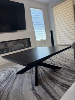 MOVING SALE - Modern Black Square Coffee Table — Ashley Furniture — $125