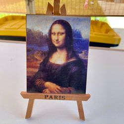Small Mona Lisa on Easel board