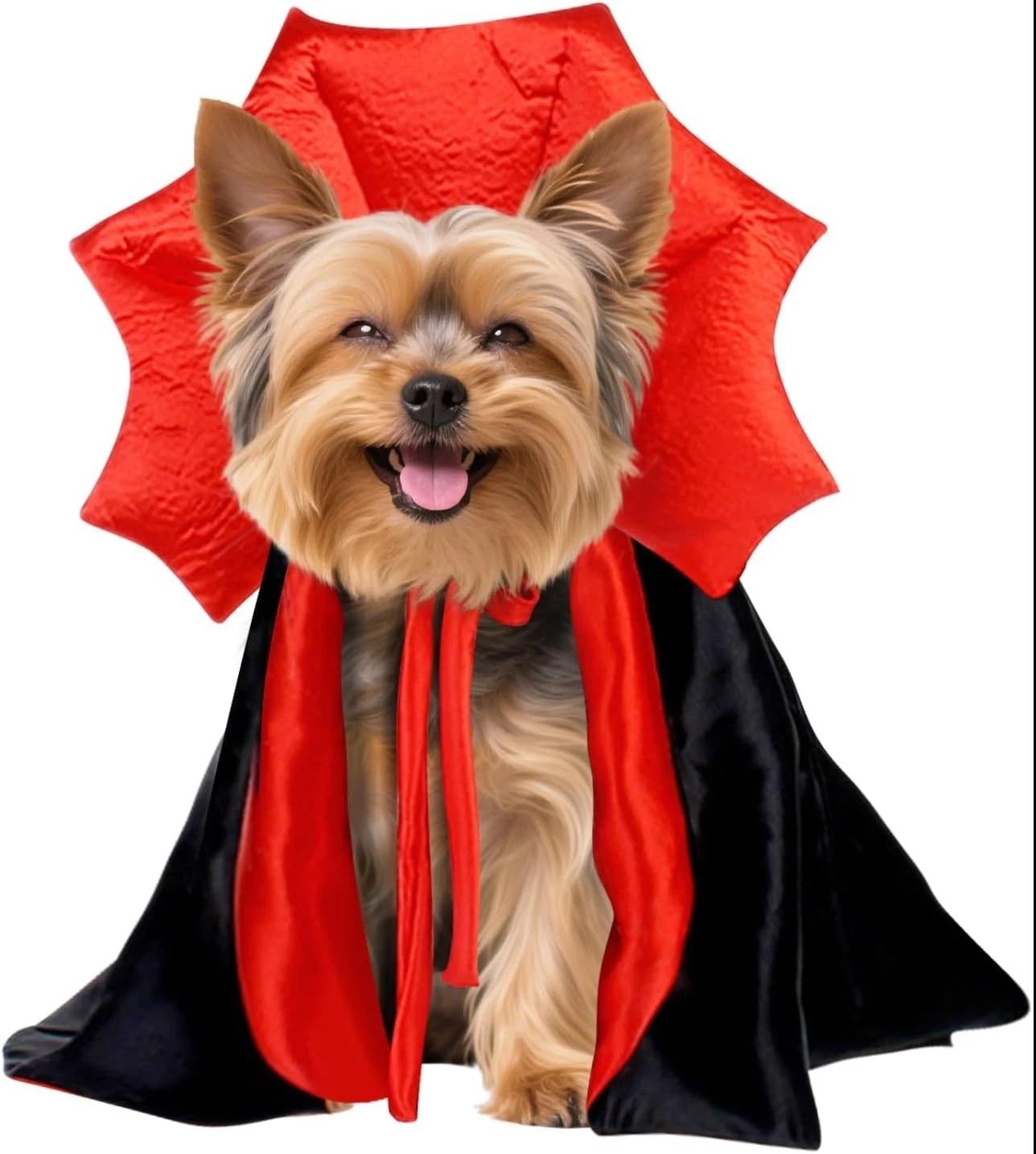 Dog Halloween Costumes for Small Medium Large Dogs Cats, Adjustable Cat Dog Vampire Costume Cloak Stand-Collar,Small Dog Halloween Costumes for Dachsh