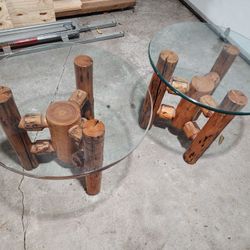 Craftsman Built Wood End Tables