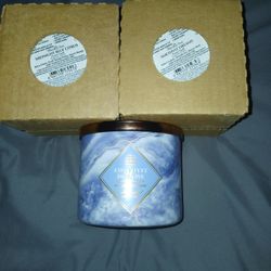 New Bath And Body Works 3 Wick Candles
