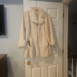 Suede With Fur Inside Womens Jacket