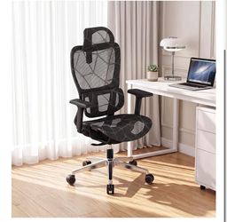 Ergonomic Office Chair with Dynamic Lumbar Support - High Back Mesh Desk Chair with 4D Armrests, 135° Reclining Computer Task Chair, 380lbs Heavy Duty