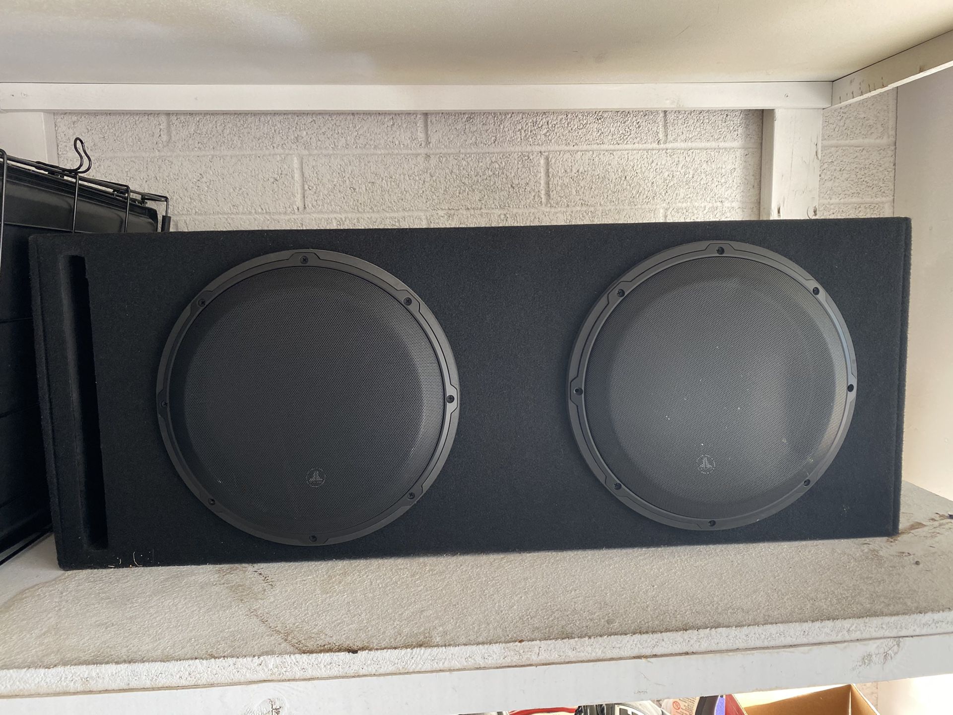 JL Audio 12” W3 subwoofers with custom box