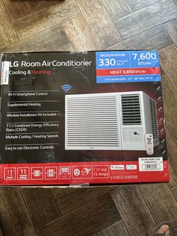 LG Wi-Fi Room Air Conditioner And Heater .. New