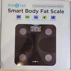 Runstar Smart Body Fat Scale 13 Essential Body Composition Metrics BMI body Fat€