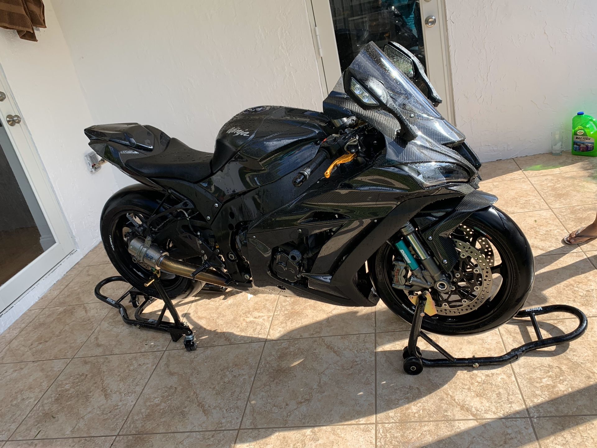 Kawasaki zx10rr full carbon fiber