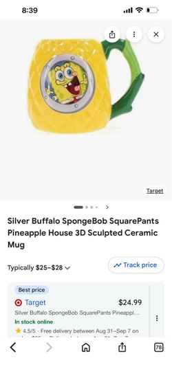 Sponge bob ceramic pineapple